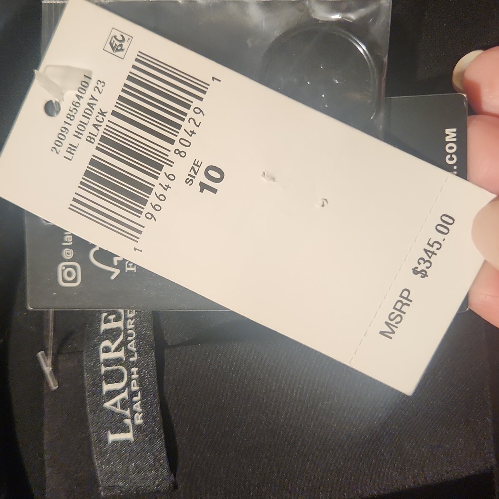 NWT RALPH LAUREN | $345 Double-breasted Wool Crepe Blazer - Picture 8 of 8